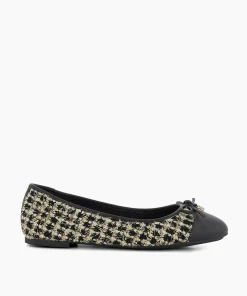 Clearance Hallo - Gold Ballet Pumps