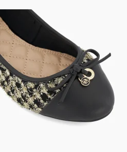 Clearance Hallo - Gold Ballet Pumps