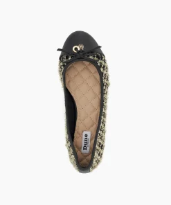 Clearance Hallo - Gold Ballet Pumps