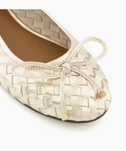 Cheap Hartlyns - Gold Ballet Pumps
