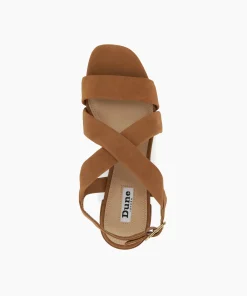 New Jerri - Camel Block Heeled Sandals