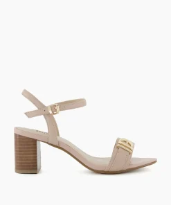 Cheap Jessie - Blush Block Heeled Sandals
