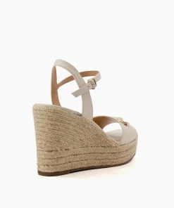 Hot Kai - Ecru Wedge Sandals
