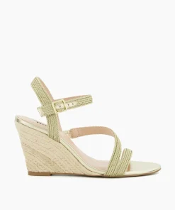 New Kaia - Gold Wedge Sandals