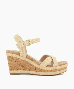 Discount Kelisa - Natural Wedge Sandals