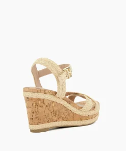 Discount Kelisa - Natural Wedge Sandals
