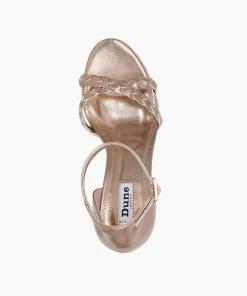 Cheap Khai - Rose Gold Wedge Sandals