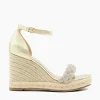 Discount Kingdom - Gold Wedge Sandals