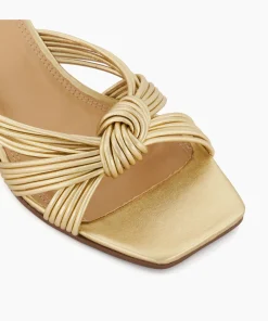 Cheap Kope - Gold Wedge Sandals