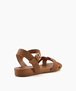 Discount Landie - Camel Wide Fit Sandals