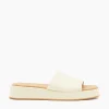 Hot Larley - Ecru Flat Sandals