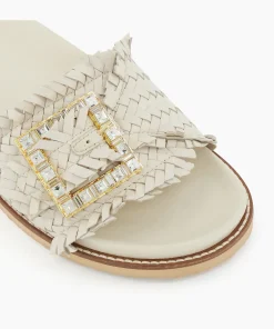 Hot Leileh - Ecru Flat Sandals