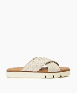 Best Lexey - Ecru Flat Sandals