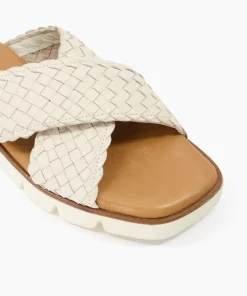 Best Lexey - Ecru Flat Sandals