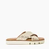 Sale Lexey - Gold Flat Sandals