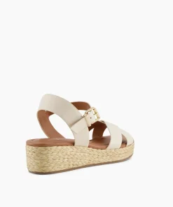 Store Linnie - Ecru Wedge Sandals