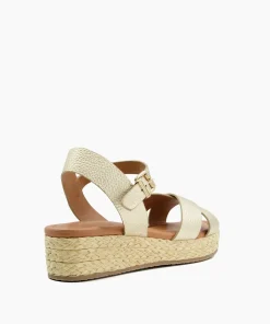 Hot Linnie - Gold Wedge Sandals