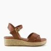 Discount Linnie - Tan Wide Fit Sandals