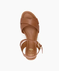 Discount Linnie - Tan Wide Fit Sandals