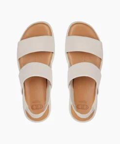 Store Location - Ecru Flat Sandals