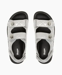 Flash Sale Lockstockk - Silver Flat Sandals