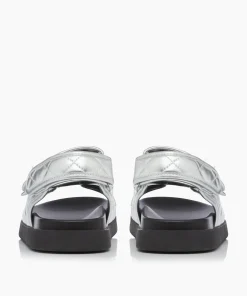 Flash Sale Lockstockk - Silver Flat Sandals