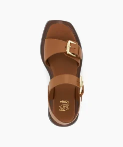 Best Sale Loells - Tan Flat Sandals