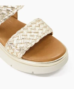 Cheap Lorris - Gold Flat Sandals