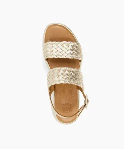 Cheap Lorris - Gold Flat Sandals