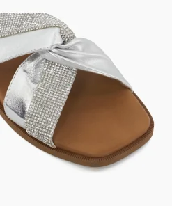Hot Lossey - Silver Flat Sandals