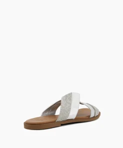 Hot Lossey - Silver Flat Sandals