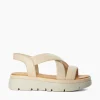 Clearance Lounge - Ecru Flat Sandals