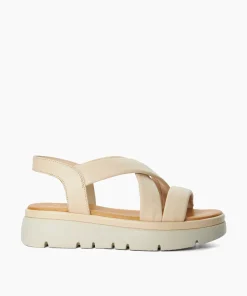 Clearance Lounge - Ecru Flat Sandals