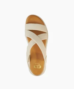 Clearance Lounge - Ecru Flat Sandals