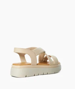 Clearance Lounge - Ecru Flat Sandals