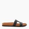 Sale Loupa - Black Flat Sandals