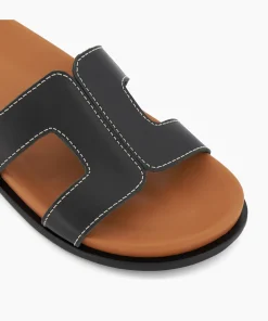 Sale Loupa - Black Flat Sandals
