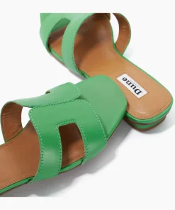 Shop Loupe - Green Flat Sandals