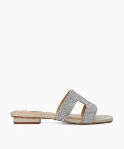 Cheap Loupe - Silver Flat Sandals