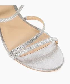 Hot Melonie - Silver Heeled Sandals