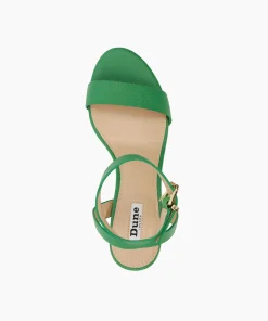 Cheap Memee - Green Block Heeled Sandals