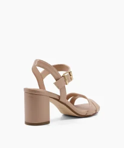 Clearance Merisa - Nude Block Heeled Sandals