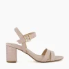 Best Merisa - Rose Gold Block Heeled Sandals