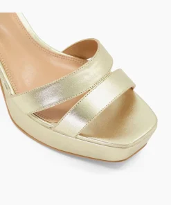 Outlet Molten - Gold Block Heeled Sandals