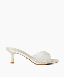 Cheap Moonlit - Ivory Heeled Sandals