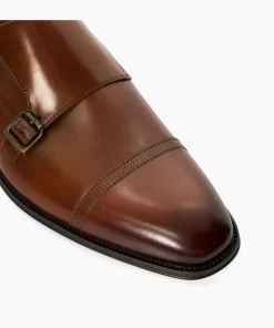 Discount Saloon - Dark Tan Smart Shoes