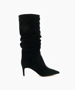 New Slouch - Black Knee High Boots