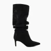 Cheap Slouch - Black Knee High Boots