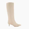 New Smooth - Ecru Knee High Boots