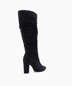 Fashion Stigma - Navy Knee High Boots